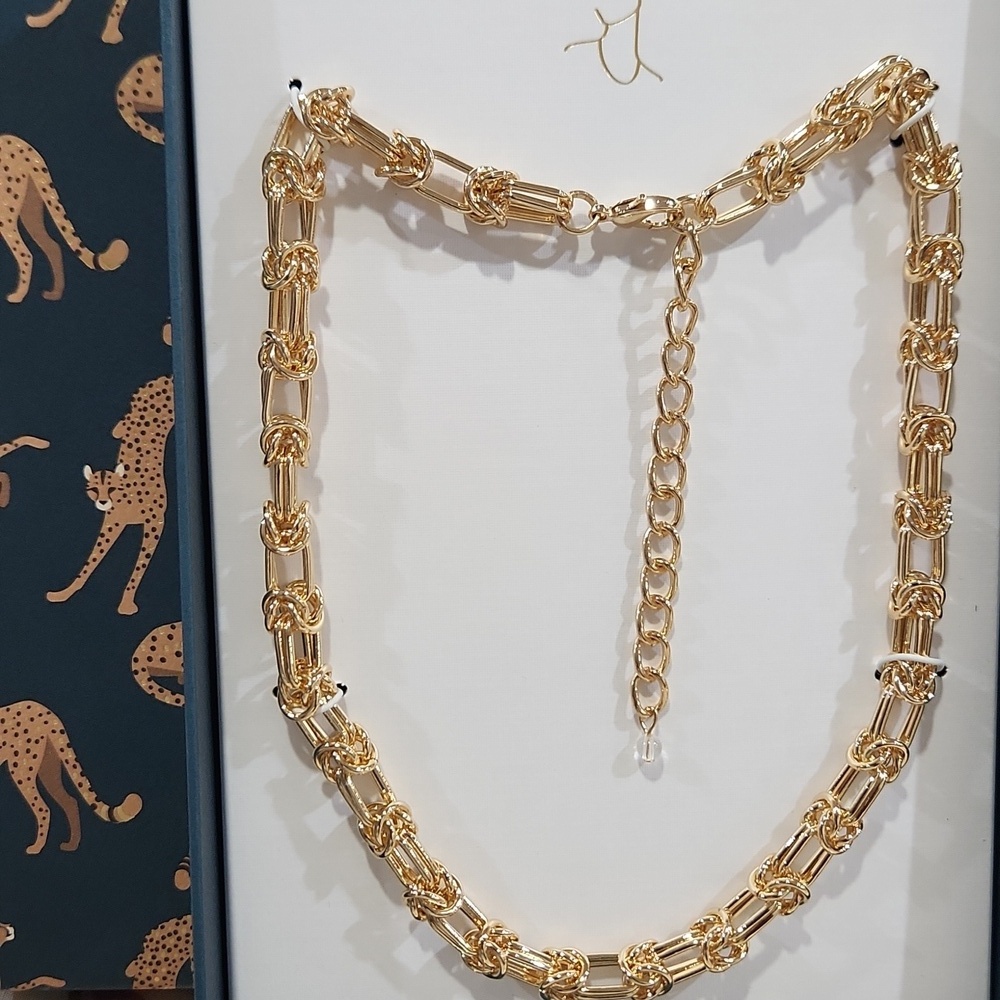 ✨️▪️House of Harlow ▪️1960 gorgeous chain Link Gold Tone 17" Necklace